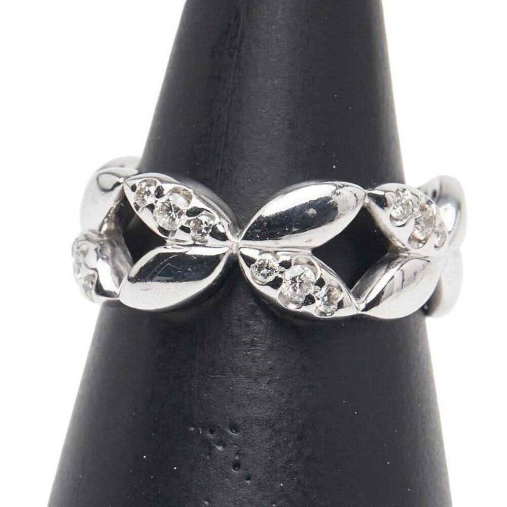 Unbranded Diamond 18K White Gold Ring Silver